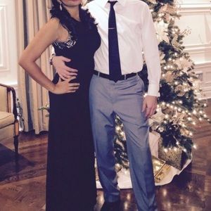 RM Richard black dress